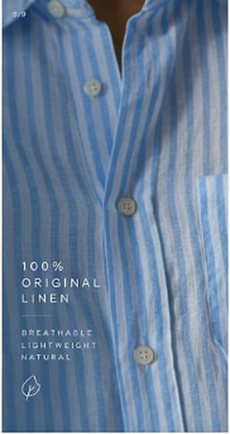 Blue Lining Striped Linen Shirt thumbnail 2